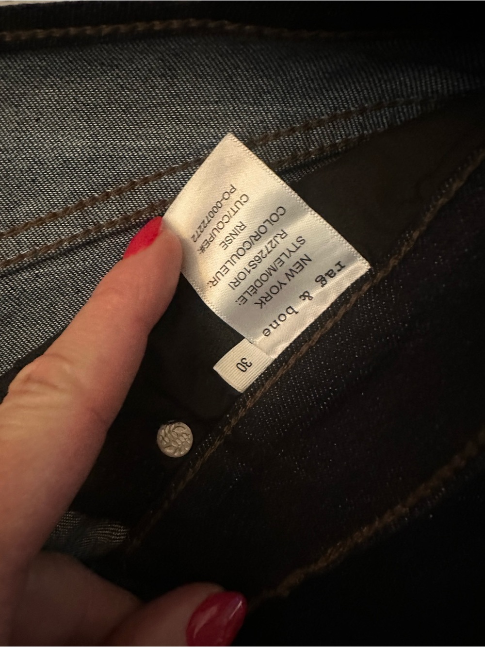 NWOT rag & bone Serena High-Rise Ultra Wide Full Length Jeans-30 - Picture 4 of 5
